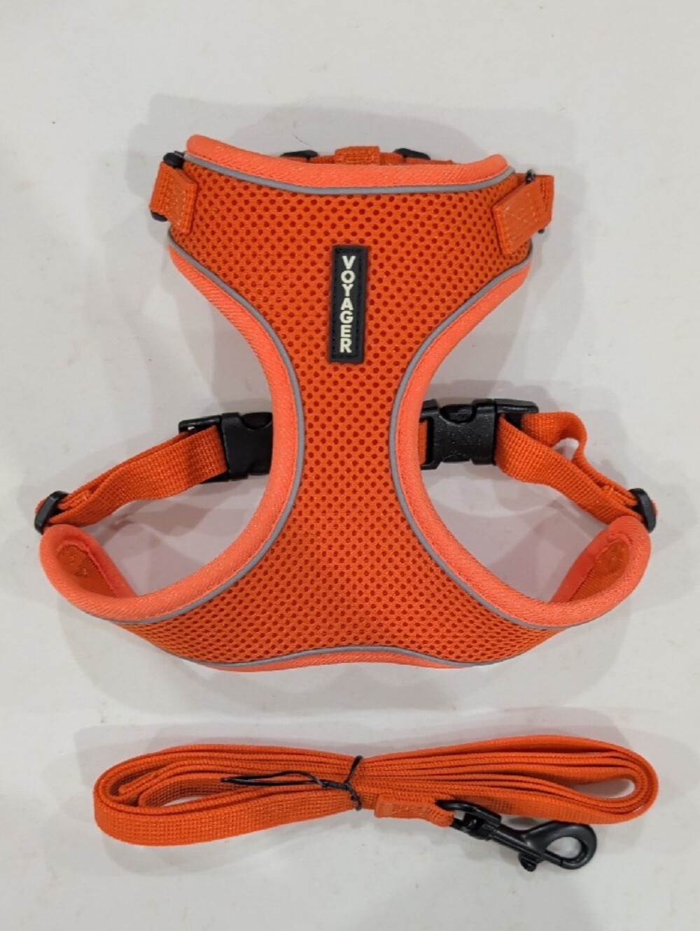 Orange Cat/Small Dog Harness and Leash Set Fits 16.5"-19.5" New Out Of Package - Picture 2 of 3